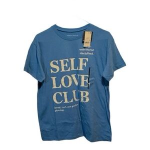NWT Woman’s Grayson Threads Blue With The Words Self Love Club T-Shirt